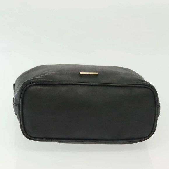 GUCCI Shoulder Bag Leather Black Gold 73885 Auth SW1477 - Picture 7 of 16